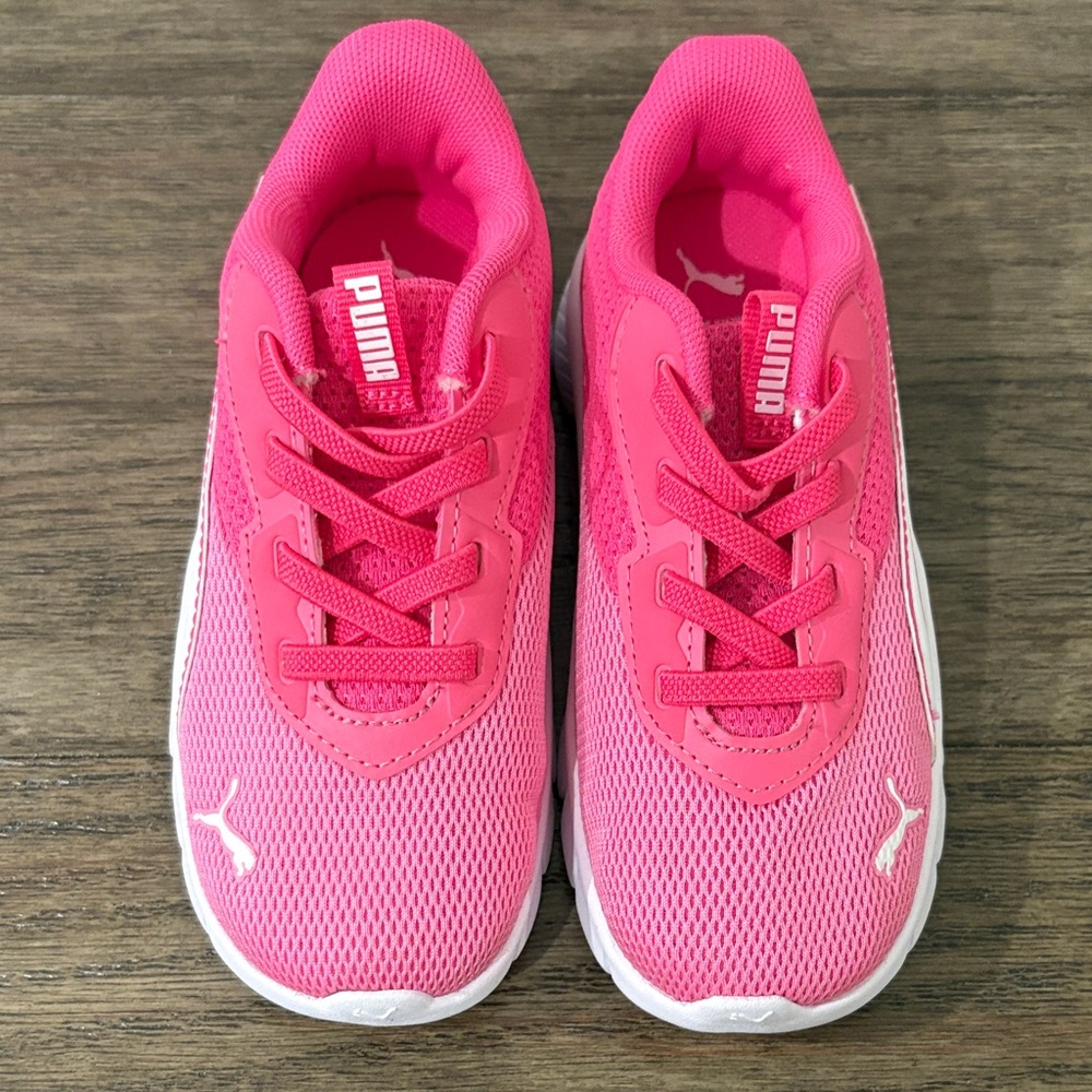 NEW [Puma] FlexFocus Athletic Casual Sneakers Pink/White Youth Kids Girls Sz 10 - Picture 6 of 12